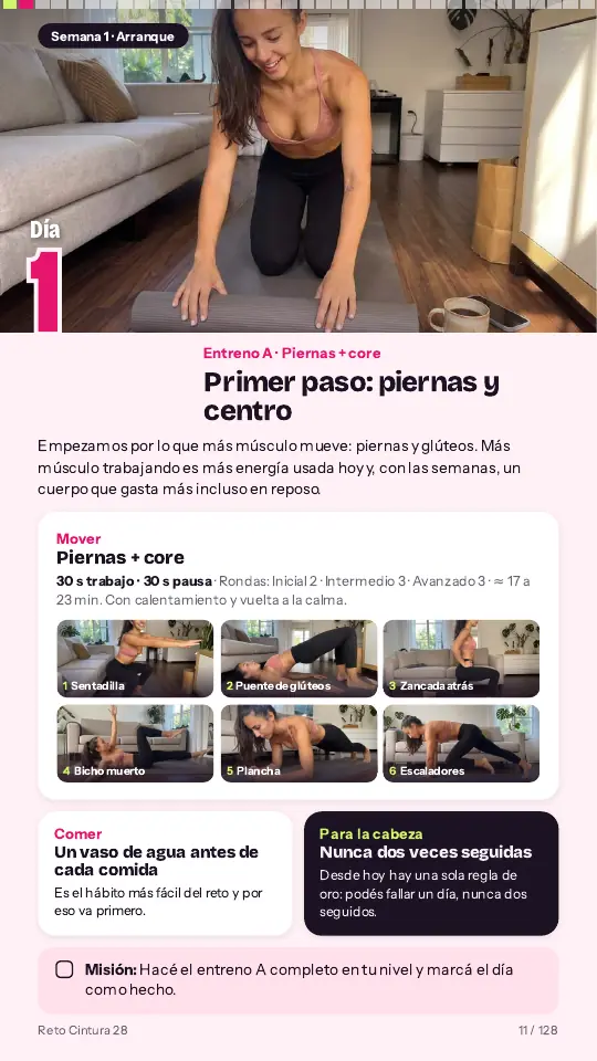 Página del Día 1 de la guía
